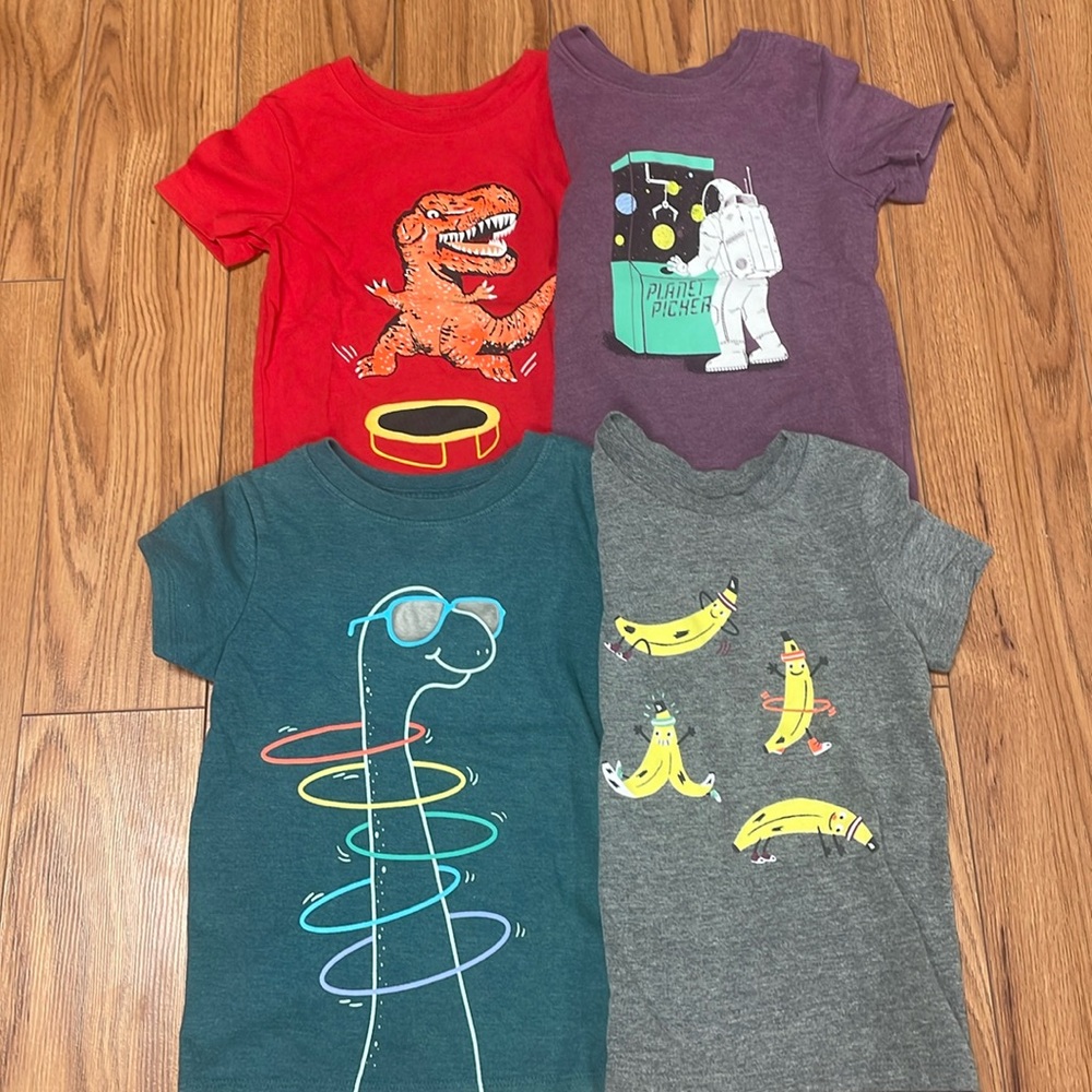 4 Cat & Jack size 3T shirts
